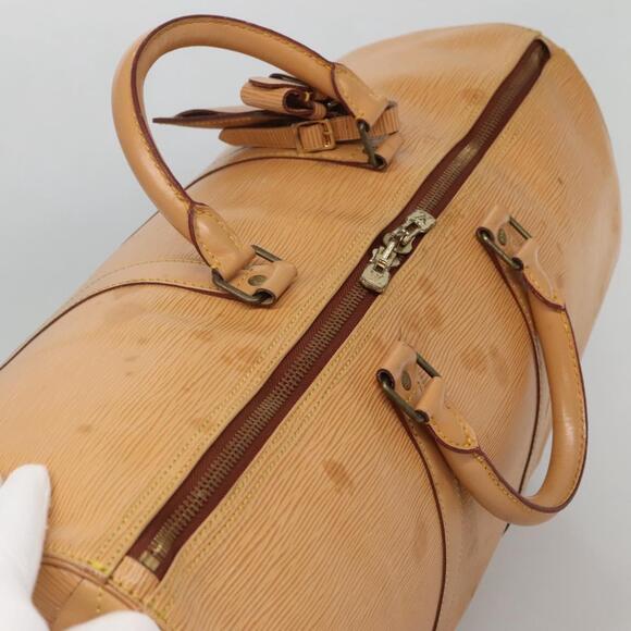 LOUIS VUITTON Epi Keepall 50 Boston Bag Beige M42941 - Picture 6 of 16
